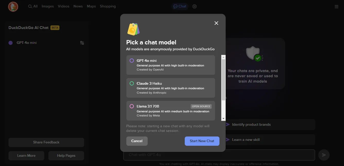 3 روش دسترسی رایگان به chatgpt 4 3 duckduckgo ai
