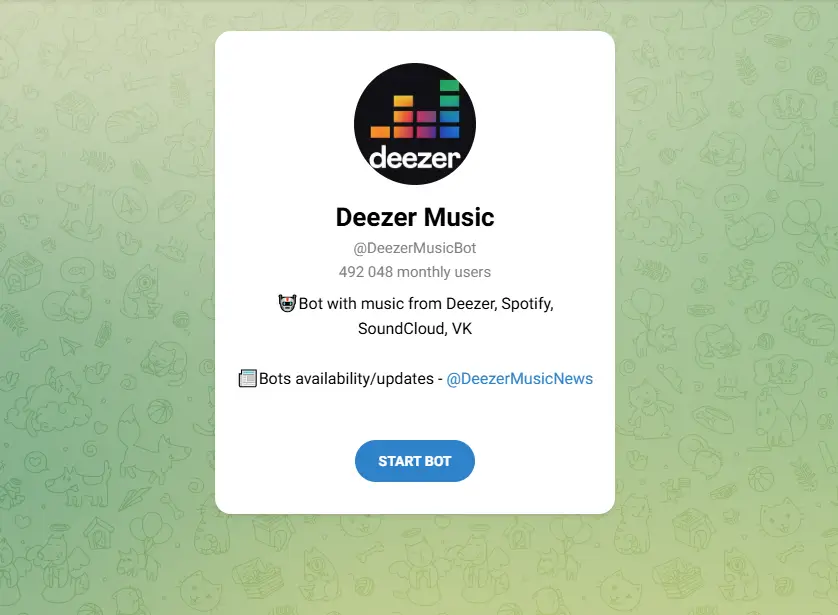 ربات آهنگ یاب تلگرام ۲۰۲۵: جستجو و دانلود آهنگ در چند ثانیه! 6 DeezerMusicBot