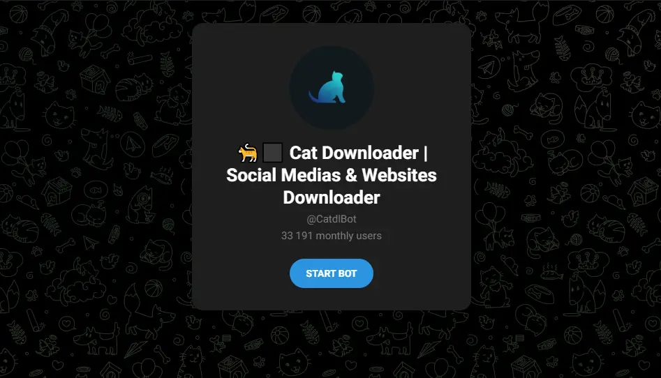 ربات تلگرام دانلود از اینستا: دانلود سریع و ساده بدون تبلیغات 7 catdl bot