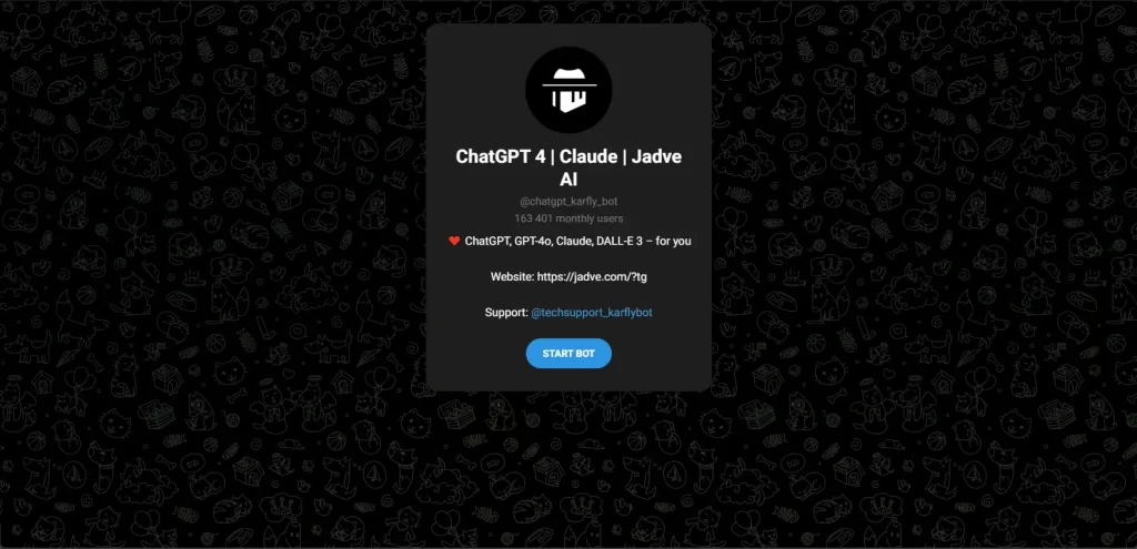 بهترین ربات های هوش مصنوعی تلگرام 2 chatgpt_karfly_bot