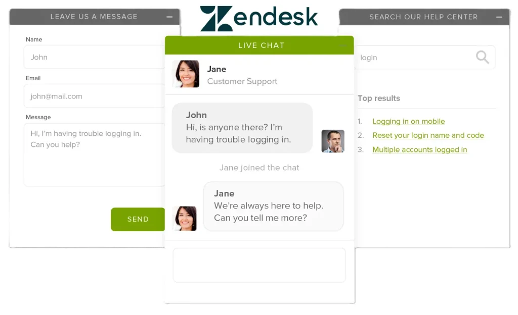 بهترین افزونه چت آنلاین وردپرس (معرفی جامع 10 افزونه برتر) 4 zendesk